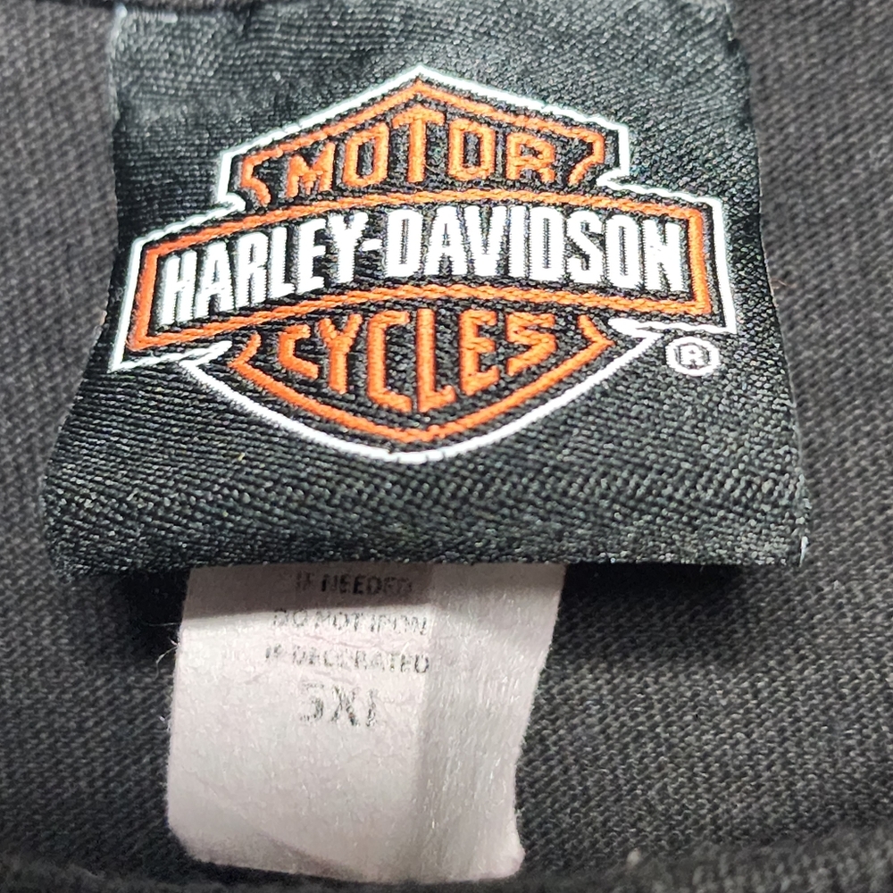 Harley Davidson T Shirt Men's 5XL Black Wisconsin H-D OCNOMOWOC WI Graphic #1 - Picture 5 of 5